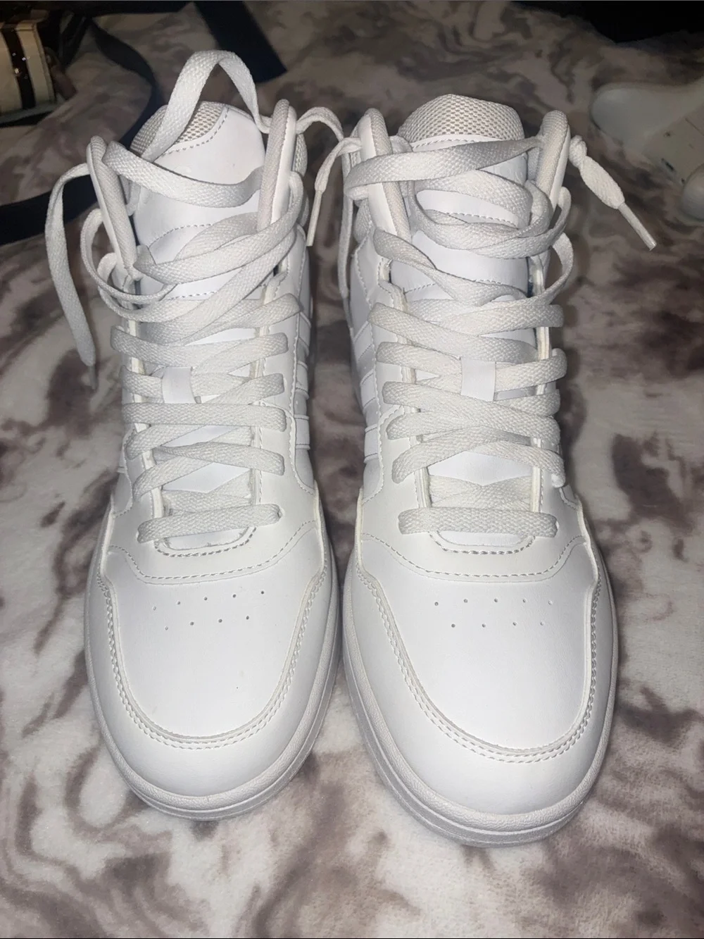 adidas Men's White High-Top Sneakers